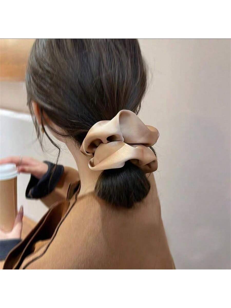 3pcs Vintage French Silk Hairbands for Women, Suitable for High/Low Bun Hairstyle, Daily Wear, Travel, Outdoor Activities and Casual Wear.