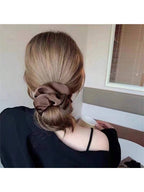 3pcs Vintage French Silk Hairbands for Women, Suitable for High/Low Bun Hairstyle, Daily Wear, Travel, Outdoor Activities and Casual Wear.