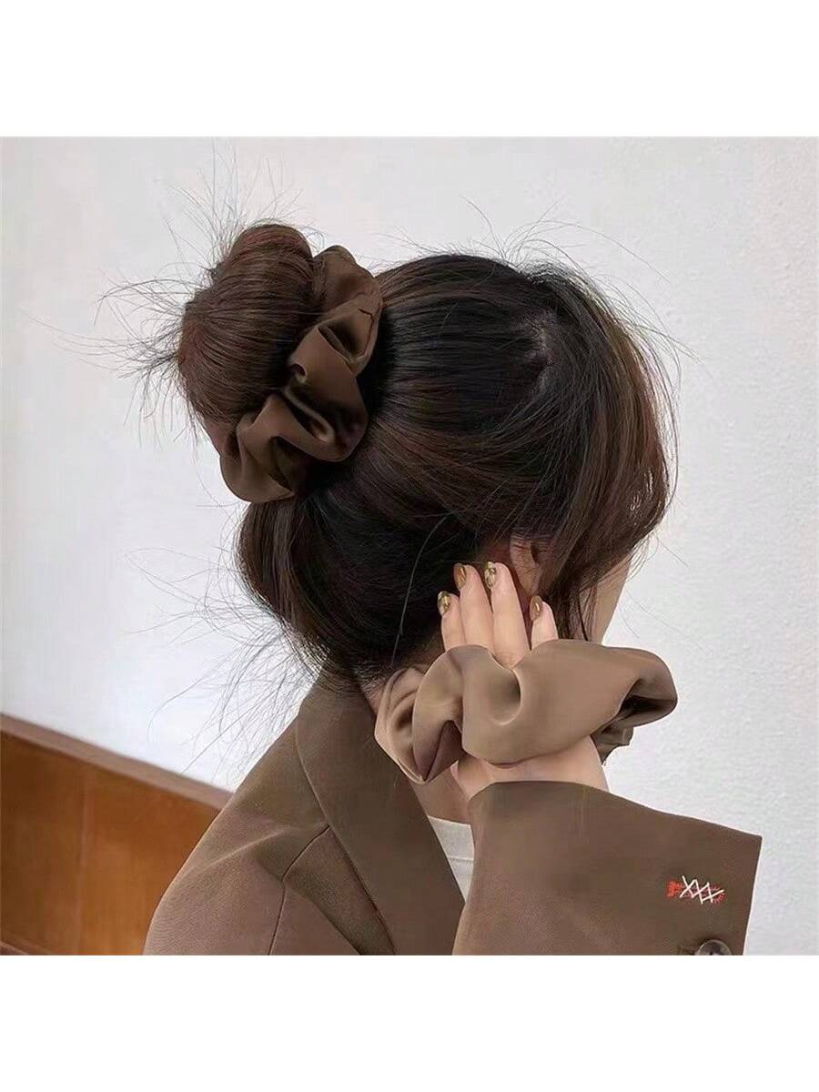 3pcs Vintage French Silk Hairbands for Women, Suitable for High/Low Bun Hairstyle, Daily Wear, Travel, Outdoor Activities and Casual Wear.