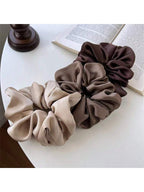 3pcs Vintage French Silk Hairbands for Women, Suitable for High/Low Bun Hairstyle, Daily Wear, Travel, Outdoor Activities and Casual Wear.