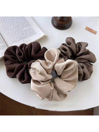 3pcs Vintage French Silk Hairbands for Women, Suitable for High/Low Bun Hairstyle, Daily Wear, Travel, Outdoor Activities and Casual Wear.