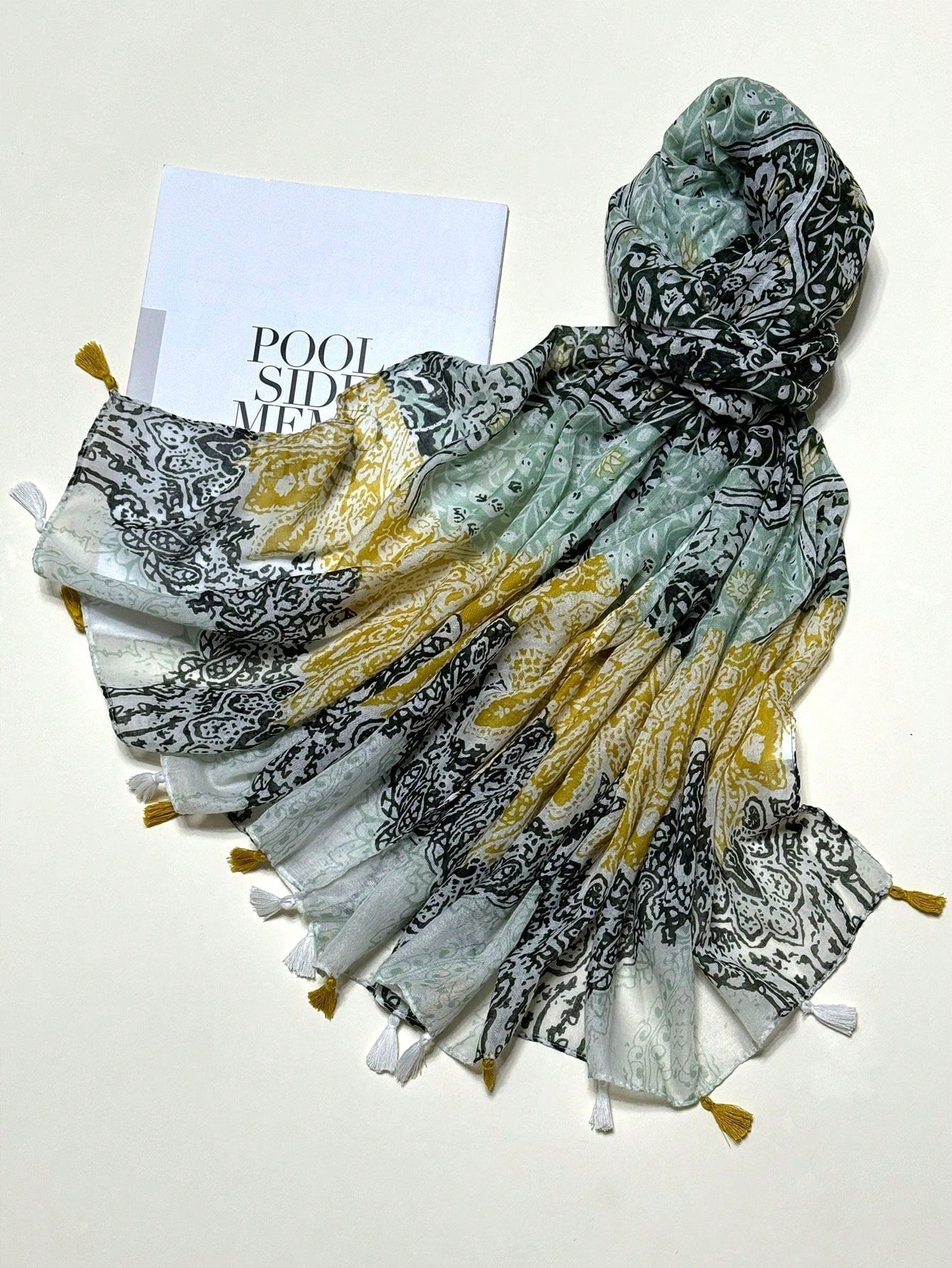 Elegant Women's Printed Silk Scarf