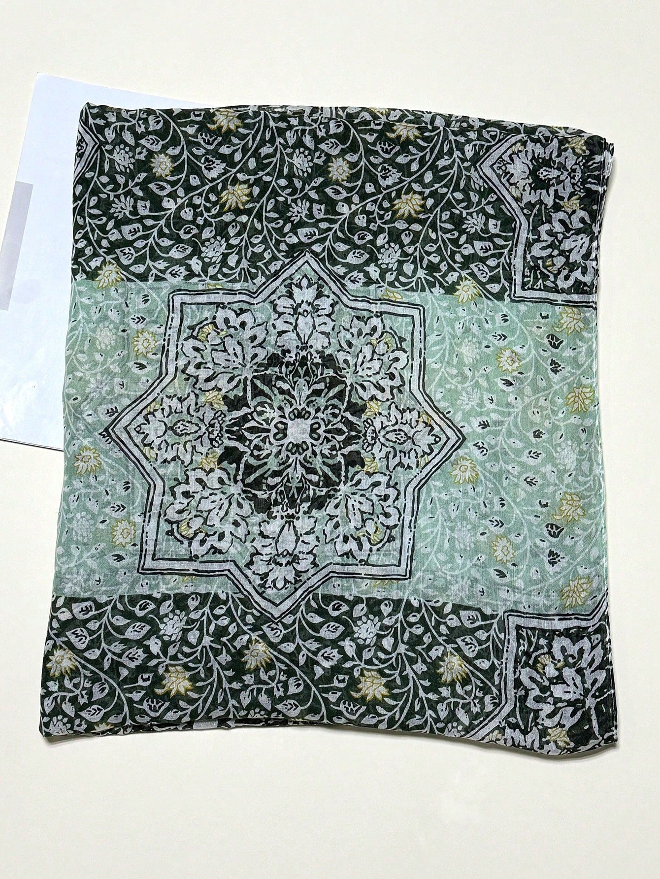 Elegant Women's Printed Silk Scarf