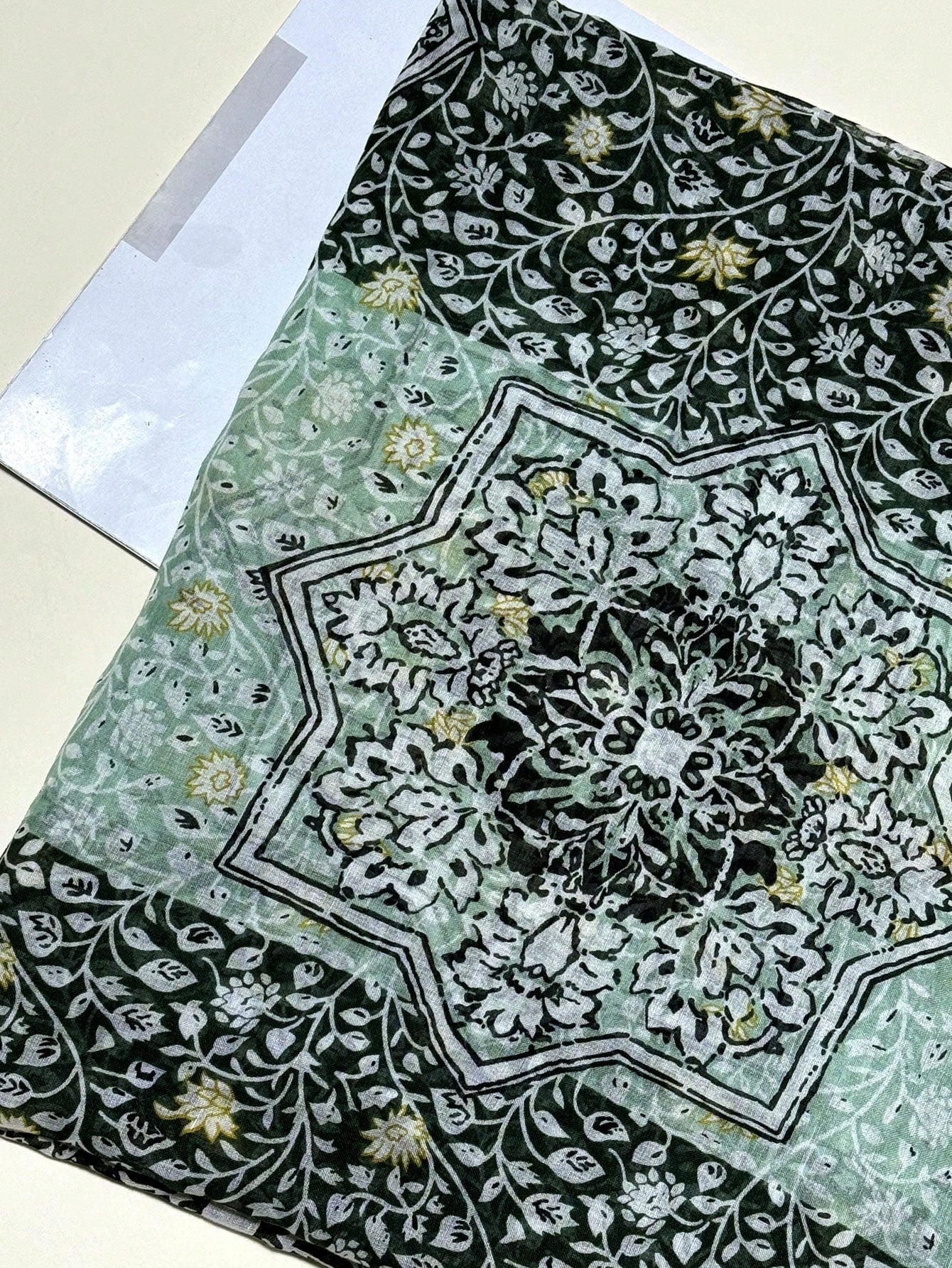 Elegant Women's Printed Silk Scarf