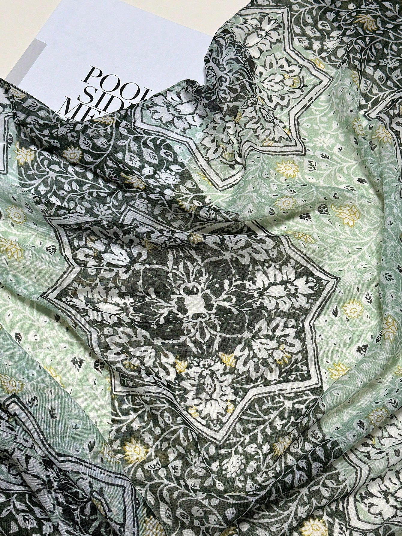 Elegant Women's Printed Silk Scarf