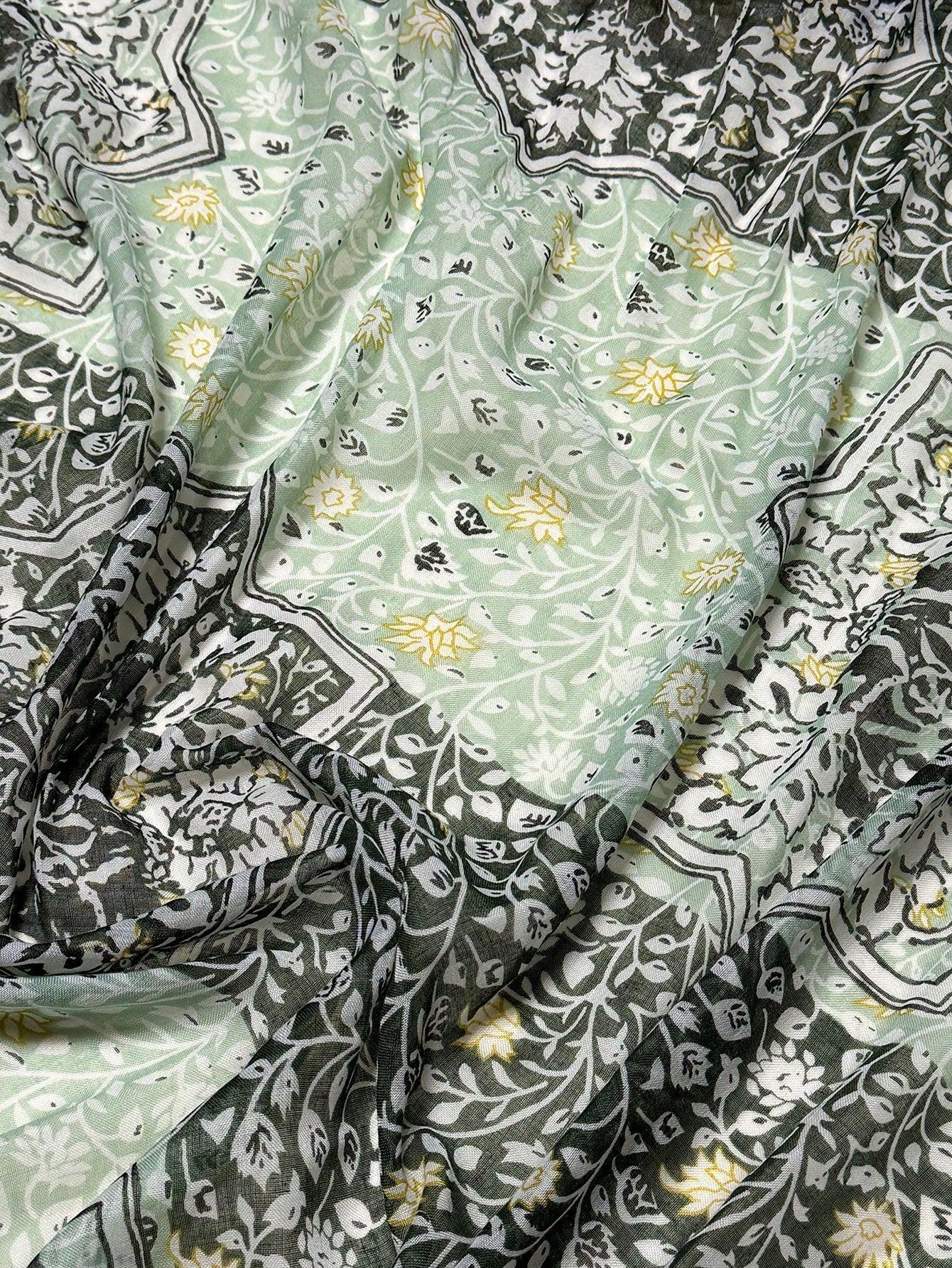 Elegant Women's Printed Silk Scarf