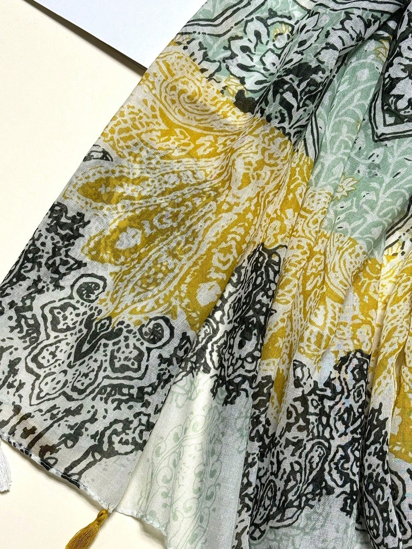 Elegant Women's Printed Silk Scarf