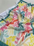 Fashionable printed hanging hardware scarf, light and refreshing sunscreen scarf for women, suitable for casual outdoor travel, ladies silk scarf/new beach towel