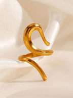 Fashion Open Ring Stainless Steel Snack Design for Women Daily Life One Piece