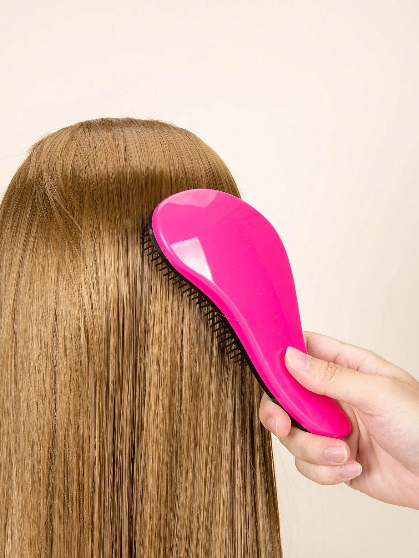 Detangling Brush, Anti-Tangle Massage Comb, Beauty Tools, Hair Brush Set, Natural/Curly/Wrinkle/Dry/Wet/Oil/Thick/Straight/Long Hair, Hair Brush for Dry and Wet Hair for Adults and Kids Pink