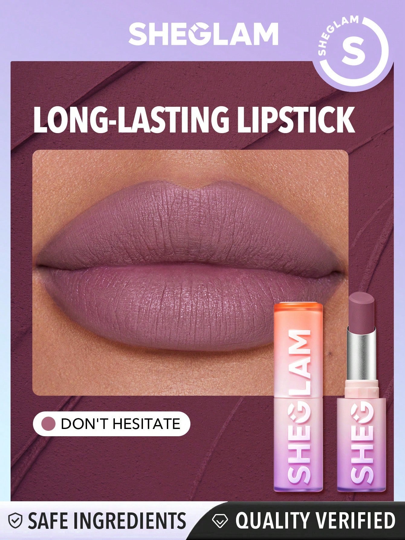 أحمر شفاه SHEGLAM Dynamatte Boom أحمر شفاه طويل الأمد مطفي لا تتردد