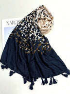 Fashion Beach Accessories New Bohemian Printed Design Tassel Scarf, Chic Colors and Modern Style Sun Travel Scarf for Women