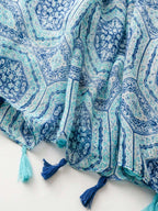 موضة شاطئية للسيدات، أوشحة حريرية، شال برسومات بسيطة وإكسسوارات بسيطة، وشاح طويل قابل للتنفس بشراريب، للحماية من الشمس للربيع والصيف، للخارج والشاطئ، عباءة متعددة الاستخدامات 