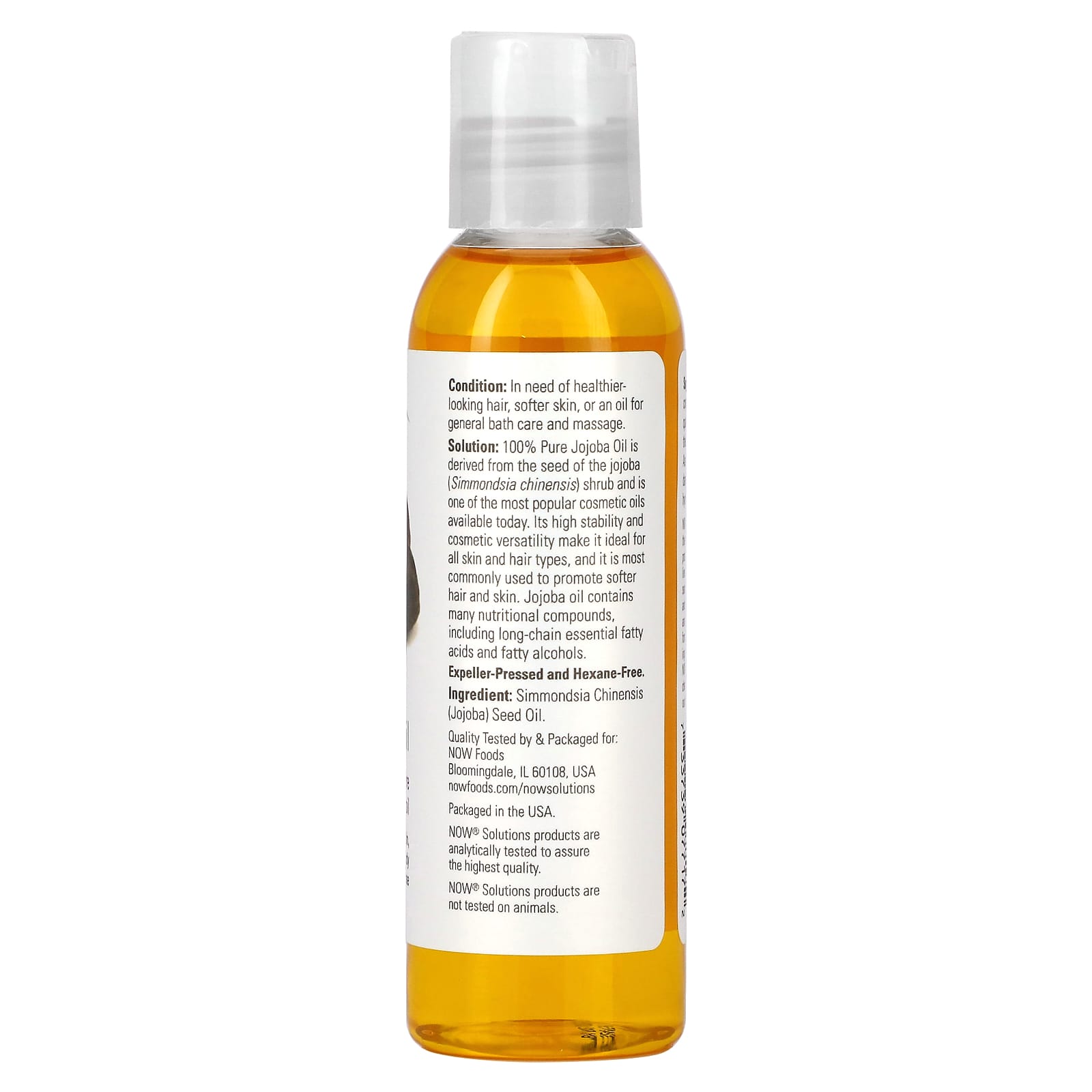 Now Foods Solutions Jojoba Oil 118 ml