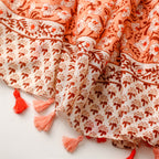 Yitao foreign trade export French cotton and linen feel scarf celebrity style primrose satin cotton soft tassel silk scarf shawl