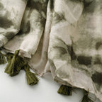 Newest Styles Lightweight Soft Ombre Color Block Printed Girls Shawls Gradient Wraps Viscose Cotton Feeling Scarf With Tassels