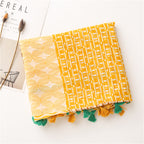 Yitao scarf new Japanese style small fresh color matching cotton and linen scarf literary Mori girl travel sun protection shawl silk scarf