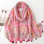 Scarf Manufacture Custom Silk Scarf with Silk Screen Printing for Autumn Season