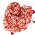 Paisley Print Scarf, New Beach Accessories, Women's Spring and Summer Silk Scarf, Multi-Purpose Scarf