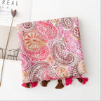 Scarf Manufacture Custom Silk Scarf with Silk Screen Printing for Autumn Season